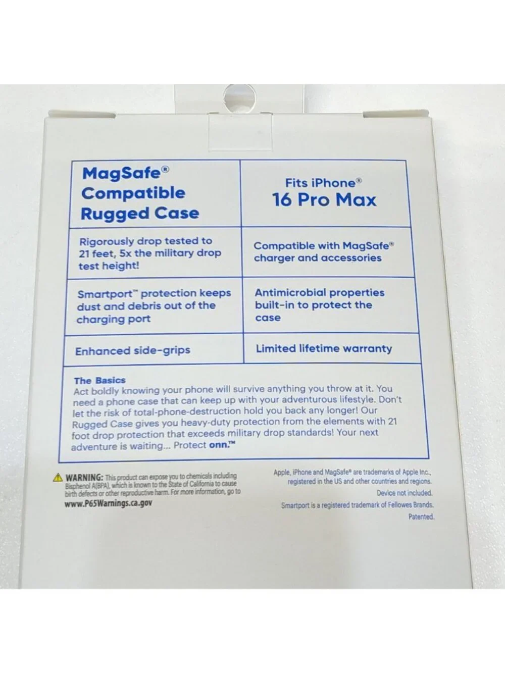 Protect Onn iPhone 16 Pro Max MagSafe Compatible Rugged Case 21' Drop Tested NIB